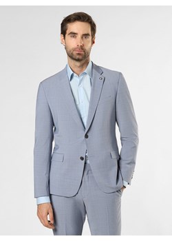 Strellson Męska marynarka od garnituru modułowego Mężczyźni Super Slim Fit jasnoniebieski marmurkowy ze sklepu vangraaf w kategorii Marynarki męskie - zdjęcie 152416749