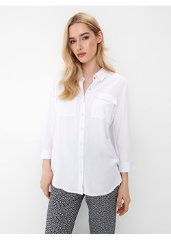 Mohito - Biała koszula z wiskozy - Biały ze sklepu Mohito w kategorii Koszule damskie - zdjęcie 152419608