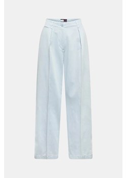 TOMMY HILFIGER Spodnie z lnem - Niebieski jasny - Kobieta - 32 EUR(XXS) ze sklepu Halfprice w kategorii Spodnie damskie - zdjęcie 152429627