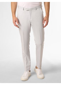Finshley & Harding Męskie spodnie od garnituru modułowego Mężczyźni Slim Fit écru marmurkowy ze sklepu vangraaf w kategorii Spodnie męskie - zdjęcie 152444916