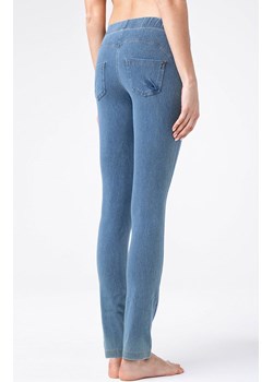 Modelujące legginsy damskie w kolorze niebieskim MUZA, Kolor niebieski, Rozmiar XS, Conte ze sklepu Primodo w kategorii Spodnie damskie - zdjęcie 152463949