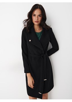 Mohito - Płaszcz z wiązaniem - Czarny ze sklepu Mohito w kategorii Płaszcze damskie - zdjęcie 152466995