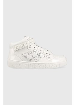 Karl Lagerfeld sneakersy skórzane KUPSOLE III KL61056 kolor biały ze sklepu ANSWEAR.com w kategorii Buty sportowe damskie - zdjęcie 152469695