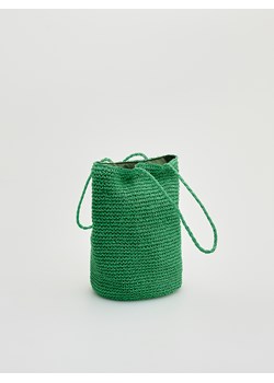 Reserved - Pleciona torebka - Zielony ze sklepu Reserved w kategorii Torebki damskie - zdjęcie 152484429