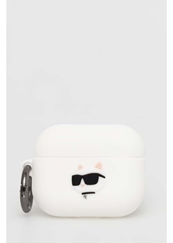 Karl Lagerfeld pokrowiec na airpods pro AirPods Pro 2 cover kolor biały ze sklepu ANSWEAR.com w kategorii Etui - zdjęcie 152496929