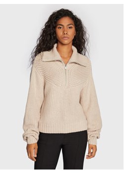 Gina Tricot Sweter Viviette 17346 Beżowy Regular Fit ze sklepu MODIVO w kategorii Swetry damskie - zdjęcie 152501456