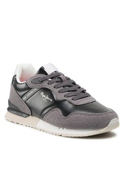 Pepe Jeans Sneakersy London W Soft PLS31315 Czarny ze sklepu MODIVO w kategorii Buty sportowe damskie - zdjęcie 152502449