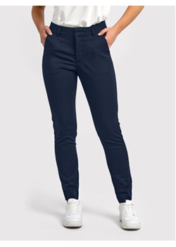 Kaffe Spodnie materiałowe Lea 10505191 Granatowy Slim Fit ze sklepu MODIVO w kategorii Spodnie damskie - zdjęcie 152510499