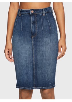 Guess Spódnica jeansowa W3RD06 D4Q02 Granatowy Slim Fit ze sklepu MODIVO w kategorii Spódnice - zdjęcie 152511126