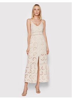 Guess Sukienka letnia Serafina W2GK44 WEJV0 Beżowy Flare Fit ze sklepu MODIVO w kategorii Sukienki - zdjęcie 152511768