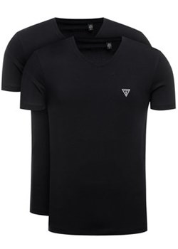 Guess Komplet 2 t-shirtów U97G03 JR003 Czarny Slim Fit ze sklepu MODIVO w kategorii T-shirty męskie - zdjęcie 152513899