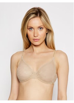 Gossard Biustonosz z fiszbiną Lace Sheer 13001 Beżowy ze sklepu MODIVO w kategorii Biustonosze - zdjęcie 152521298