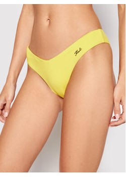 KARL LAGERFELD Dół od bikini Printed Logo KL21WBT05 Żółty ze sklepu MODIVO w kategorii Stroje kąpielowe - zdjęcie 152523188