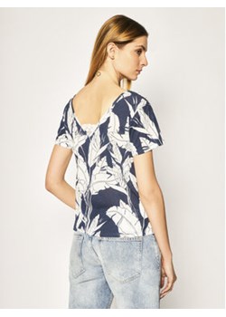 Roxy T-Shirt ERJKT03662 Granatowy Regular Fit ze sklepu MODIVO w kategorii Bluzki damskie - zdjęcie 152523775