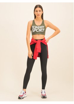 Tommy Sport Biustonosz top Sports Bra Logo S10S100344 Zielony ze sklepu MODIVO w kategorii Biustonosze - zdjęcie 152524387