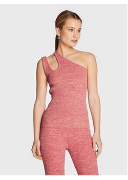 Remain Top Jeanne Knit RM1676 Różowy Slim Fit ze sklepu MODIVO w kategorii Bluzki damskie - zdjęcie 152524466