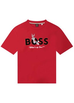 Boss T-Shirt J25O22 S Czerwony Regular Fit ze sklepu MODIVO w kategorii T-shirty chłopięce - zdjęcie 152524588