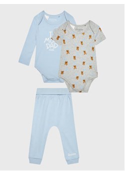 Guess Komplet 2 par body ze spodniami H3RW04 J1300 Kolorowy Regular Fit ze sklepu MODIVO w kategorii Komplety niemowlęce - zdjęcie 152525565