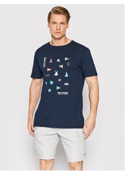 Helly Hansen T-Shirt Shoreline 34222 Granatowy Regular Fit ze sklepu MODIVO w kategorii T-shirty męskie - zdjęcie 152527217