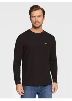 Tommy Jeans Longsleeve Waffle DM0DM15041 Czarny Regular Fit ze sklepu MODIVO w kategorii T-shirty męskie - zdjęcie 152530228