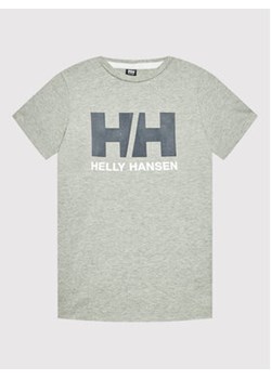 Helly Hansen T-Shirt Logo 41709 Szary Regular Fit ze sklepu MODIVO w kategorii T-shirty chłopięce - zdjęcie 152533087