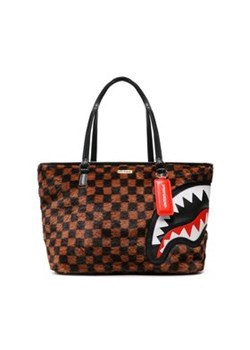 SPRAYGROUND Torebka Fur Sharks In Paris Tote 910T4935NSZ Brązowy ze sklepu MODIVO w kategorii Torby Shopper bag - zdjęcie 152535686