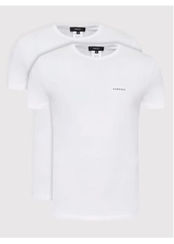Versace Komplet 2 t-shirtów Intimo AU04023 Biały Slim Fit ze sklepu MODIVO w kategorii T-shirty męskie - zdjęcie 152538106