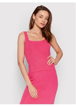 United Colors Of Benetton Top 1098DH002 Różowy Slim Fit ze sklepu MODIVO w kategorii Bluzki damskie - zdjęcie 152538446
