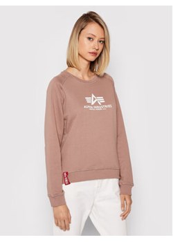 Alpha Industries Bluza New Basic 196031 Brązowy Regular Fit ze sklepu MODIVO w kategorii Bluzy damskie - zdjęcie 152539808