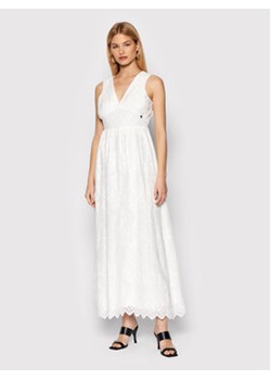 Fracomina Sukienka letnia FR22SD3009W40401 Biały Regular Fit ze sklepu MODIVO w kategorii Sukienki - zdjęcie 152540517