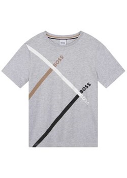 Boss T-Shirt J25O62 S Szary Regular Fit ze sklepu MODIVO w kategorii T-shirty chłopięce - zdjęcie 152542759