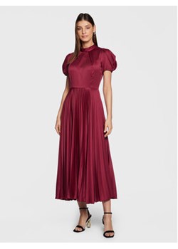 Closet London Sukienka koktajlowa D8256 Bordowy Regular Fit ze sklepu MODIVO w kategorii Sukienki - zdjęcie 152544929