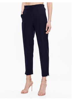 Maryley Spodnie materiałowe 23EB616/43BL Granatowy Regular Fit ze sklepu MODIVO w kategorii Spodnie damskie - zdjęcie 152545626