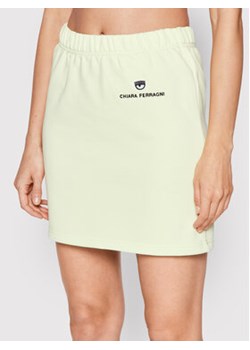 Chiara Ferragni Spódnica dresowa 72CBET01 Zielony Regular Fit ze sklepu MODIVO w kategorii Spódnice - zdjęcie 152545635