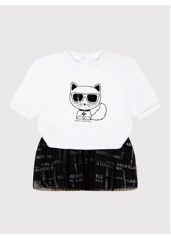 KARL LAGERFELD Sukienka codzienna Z92025 Biały Regular Fit ze sklepu MODIVO w kategorii Odzież dla niemowląt - zdjęcie 152548129