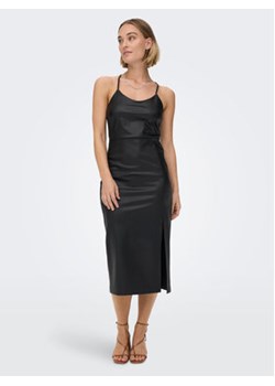 ONLY Sukienka z imitacji skóry Rina 15272371 Czarny Slim Fit ze sklepu MODIVO w kategorii Sukienki - zdjęcie 152550897
