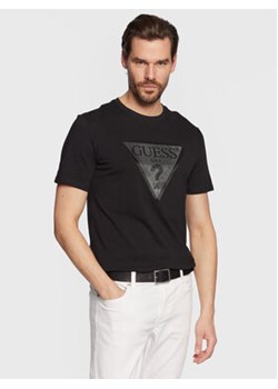 Guess T-Shirt Shiny Gel Triangle M3GI33 J1314 Czarny Slim Fit ze sklepu MODIVO w kategorii T-shirty męskie - zdjęcie 152553368