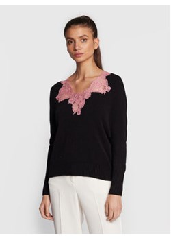 Ermanno Firenze Sweter M008EP2 Czarny Regular Fit ze sklepu MODIVO w kategorii Swetry damskie - zdjęcie 152553529