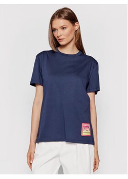 KARL LAGERFELD T-Shirt 215W1708 Granatowy Relaxed Fit ze sklepu MODIVO w kategorii Bluzki damskie - zdjęcie 152555076