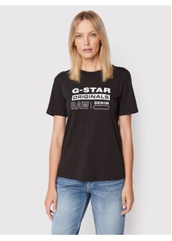G-Star Raw T-Shirt Lyon D19953-4107-6484 Czarny Regular Fit ze sklepu MODIVO w kategorii Bluzki damskie - zdjęcie 152555152