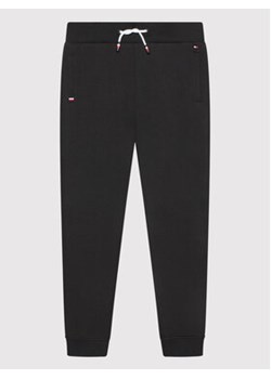 Tommy Hilfiger Spodnie dresowe Rib Insert KB0KB06906 D Czarny Regular Fit ze sklepu MODIVO w kategorii Spodnie chłopięce - zdjęcie 152555437