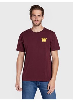 Wood Wood T-Shirt Ace 10235702-2222 Bordowy Standard Fit ze sklepu MODIVO w kategorii T-shirty męskie - zdjęcie 152556019