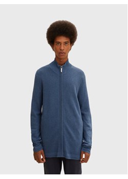 Tom Tailor Kardigan 1032285 Niebieski Regular Fit ze sklepu MODIVO w kategorii Swetry męskie - zdjęcie 152556229