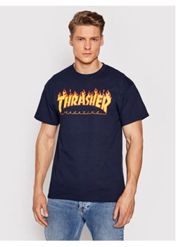 Thrasher T-Shirt Flame Granatowy Regular Fit ze sklepu MODIVO w kategorii T-shirty męskie - zdjęcie 152556375