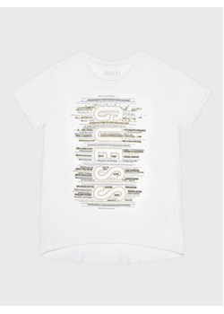 Guess T-Shirt J3RI15 KAPO0 Biały Regular Fit ze sklepu MODIVO w kategorii Bluzki dziewczęce - zdjęcie 152557849