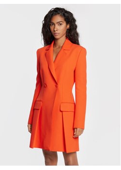 MSGM Sukienka koktajlowa 3341MDA07 227612 Pomarańczowy Regular Fit ze sklepu MODIVO w kategorii Sukienki - zdjęcie 152558025