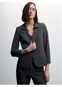 Mango Żakiet Gala 47071506 Szary Regular Fit ze sklepu MODIVO w kategorii Marynarki damskie - zdjęcie 152558689