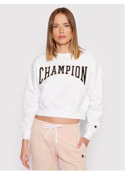 Champion Bluza Collegiate Logo 114767 Biały Regular Fit ze sklepu MODIVO w kategorii Bluzy damskie - zdjęcie 152559325