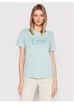 Lee T-Shirt Graphic L44PUZUL Zielony Regular Fit ze sklepu MODIVO w kategorii Bluzki damskie - zdjęcie 152559618