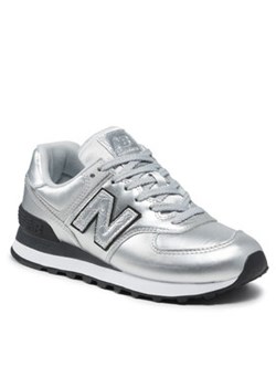 New Balance Sneakersy WL574PN2 Srebrny ze sklepu MODIVO w kategorii Buty sportowe damskie - zdjęcie 152564605